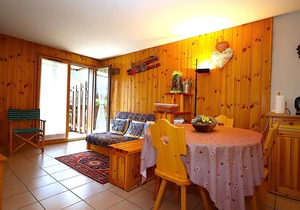 Quiet 2-Room Cabin Apartment with Balcony and Garage in Les Houches