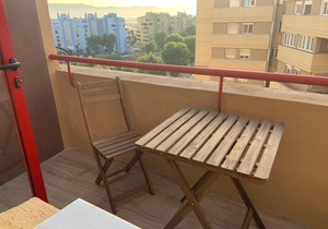 Room in a shared apartment touching the border :)