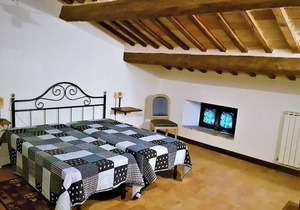 Room in farmhouse with pool