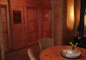 Rustic situated wooden chalet with stunning views