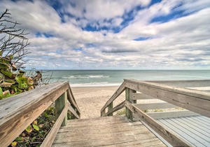 Satellite Beach Home with Fenced Yard - Walk to Beach