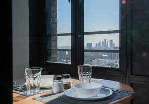 SMART HOST Studio on 22 floor in Savelovsky city