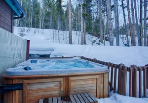 Spacious townhome, walk to downtown, private hot tub!