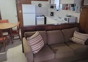 Stand alone cabin, sanitized, full kitchen.