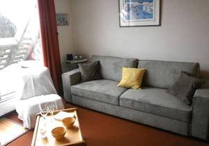 Studio cabin for 6, balcony, equipped kitchen