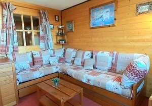 Studio cabine 4 pers avec vue Mont Blanc, skis aux pieds, parking gratuit - FR-1-351-5