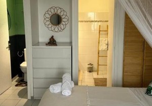 Studio confortable à Sainte-Anne de 20 m² avec jardin