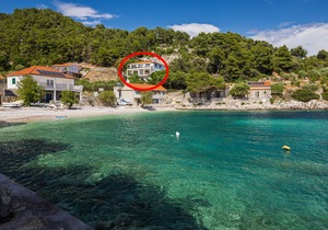 Studio flat near beach Cove Torac, Hvar (AS-8653-b)