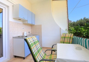 Studio flat with terrace Živogošće - Blato, Makarska (AS-1057-b)