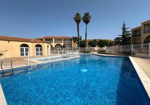T2 RDC à Canet en Roussillon Europa 4 pers ,piscine,clim, tennis, parking