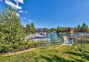 Tahoe Keys Breeze - 30+ day Rentals! On Water w/ Boat Dock, Fun Room, Hot Tub