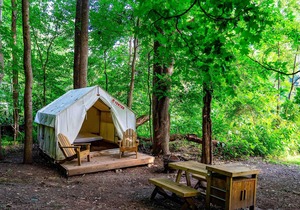 Tentrr State Park Site - WV Hawk's Nest State Park - Site E - Single Camp
