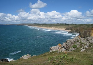 --The beach on foot ---