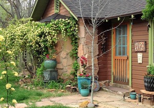 The historic Rose Cottage in Springdale, Utah