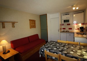 Tignes 6 pers, south balcony, TV, equipped kitchen
