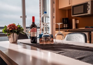 Whg. 1, approx. 60 m², first floor, 2 terraces - Ferienhaus Viereck