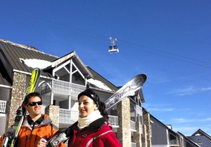 Wifi, 300m from ski slopes, fitness, swimming pool, terrace, tv, ski locker, 28m², Barèges/La Mongie