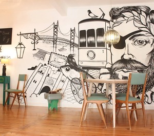 The Portuguese At Bica Funicular Street 