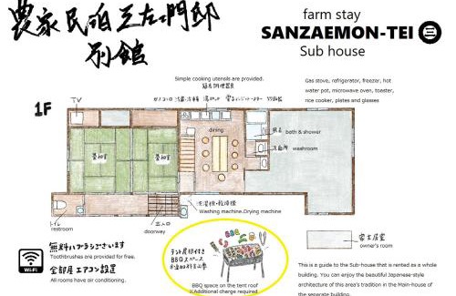 Imazu House | 農家のお宿三左衛門邸 別館 1日1組一棟貸切