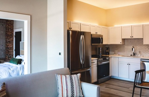 Jonesville Apartment | 1 Bedroom Loft, Downtown Elkin, Main Street View, Rooftop Deck, near Vineyards