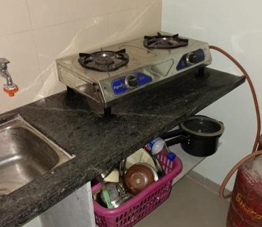 Khodala Apartment | 1 big furnished studio apartment with a pantry including fridge, utensils, gas stove and a washing machine with attached bathroom that can accommodate minimum 4 people
