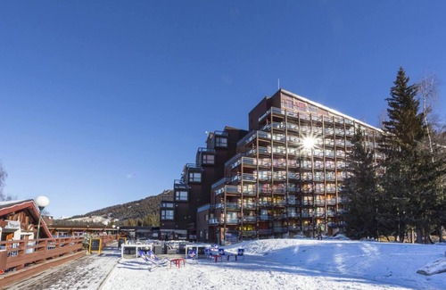 Arc-1800 Apartment | 10m from ski slopes, 11st floor, view ski slopes, balcony, tv, 24m², Les Arcs