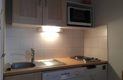 Vallandry Apartment | 10m from ski slopes, 1st floor, view valley, balcony, tv, ski locker, 24m², Peisey-Vallandry