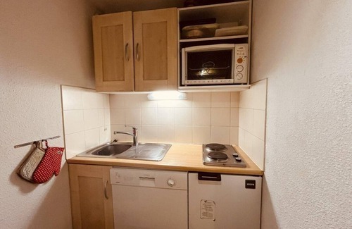 Vallandry Apartment | 10m from ski slopes, 1st floor, view valley, balcony, tv, ski locker, 24m², Peisey-Vallandry