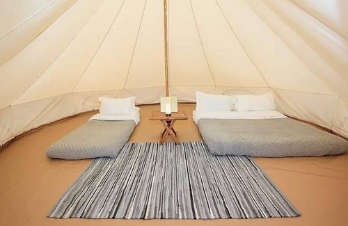 Llanfaethlu Cabin | 12 ‘Nihal’ Bell Tent Glamping Anglesey