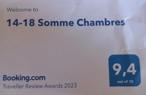 Beaucourt-sur-l'Ancre Bed & Breakfast | 14-18 Somme Chambres