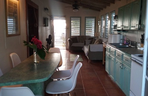 Culebra Pueblo Cottage | 2 BR House W/Studio Apartment ~ Beach Gear,Wifi, Netflix & Beautiful Bay Views