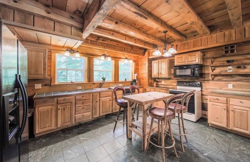 Mars Hill House | 2 Cabins on Private Pond Sleeps 30 Sauna Hot Tub