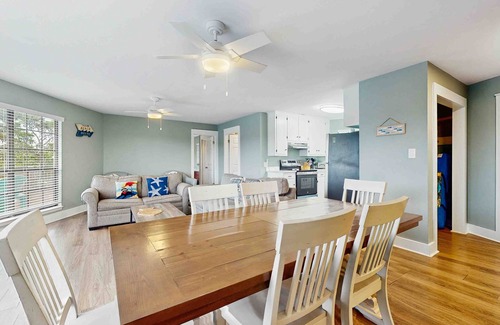 Surf Side Shores House | 2-story home near the beach with deck, outdoor shower, W/Ds, 2 kitchens