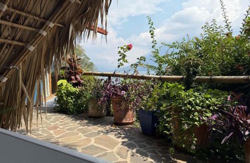 San Marcos La Laguna House | 2-story Lakefront castita, beach, kitchen, sauna