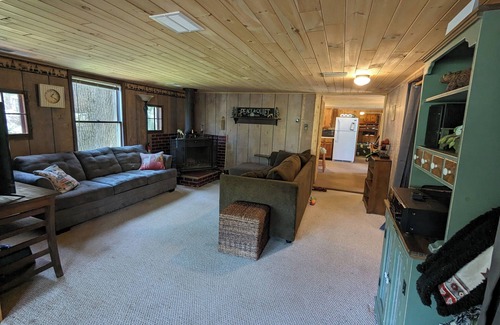 Harrison Cabin | 3 bedroom Cabin on Bertha Lake w/private beach!
