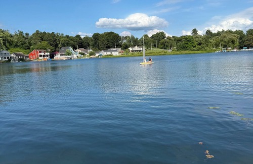 Smyrna Cottage | 3-bedroom cottage on beautiful Big Pine Island Lake. Sandy beach, huge deck.