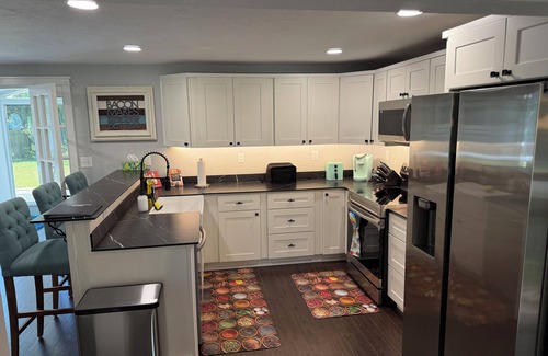 Elrama House | 3 bedrooms, 3 full baths, game room, backs up to the woods - peaceful & cozy!