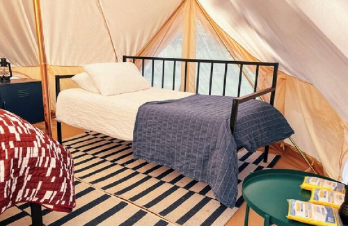 Canoncito RV Rental | 3 Person Glamping Tent @ Field Trip NM