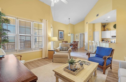 Fort Morgan Condo | 302W ~ Vibrant 2BR/2BA top floor beachfront condo