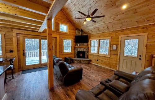 Bethlehem House | 31R Brand new log home on quiet side street in Bethlehem, close to Main Street! 20 min to skiing