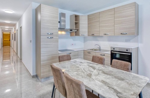 Mellieha Apartment | 3BR Maisonette w/Terrace, Pool Access & Sea View