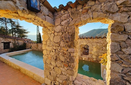 Chateauneuf-Villevieille House | #47 Maison XVII/Pool, parking, sauna, pétanque, BBQ