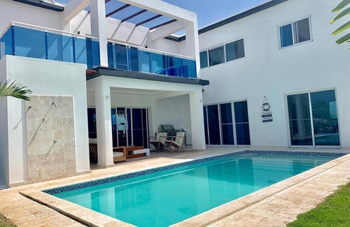 Sosua Villa | 4BD villa with private pool in beachfront resort. Tennis/ basket/waterpark/gym!