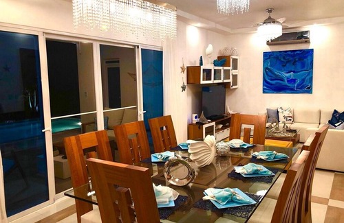 Sosua Villa | 4BD villa with private pool in beachfront resort. Tennis/ basket/waterpark/gym!