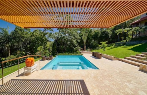 La Vega Province Villa | 4BR 🔆Wood〽️Luxury Mountain⛰Villa @Jarabacoa▪️Family▪️ Heated Pool▪️BBQ