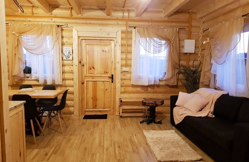 Jastrzebia Gora House | 4x BeHappy Woodhouse log cabins Sauna Jacuzzi Gdansk near Jastrzębia Góra