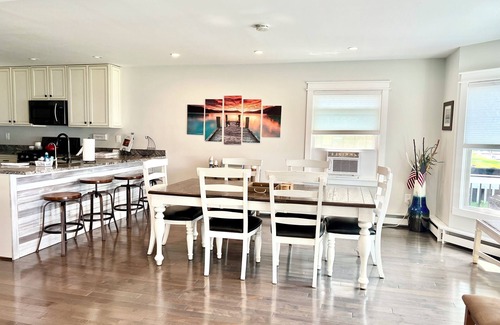 Powers Lake House | 5 Bedroom Lakefront Home with Private Dock with 2 Kayaks-Sleeps 11