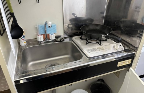 Nishi-Shinjuku Apartment | 5 minutes on foot from Nishi-Shinjuku 5-chome Station & double bed & veranda