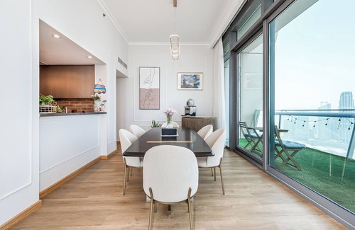 Downtown Dubai Apartment | 63rd Fl Luxury 3BR - Burj Khalifa & Fountain View