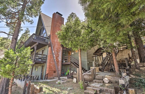 Lake Arrowhead Cottage | A-frame Home w/3 Decks & Lake Arrowhead Views!